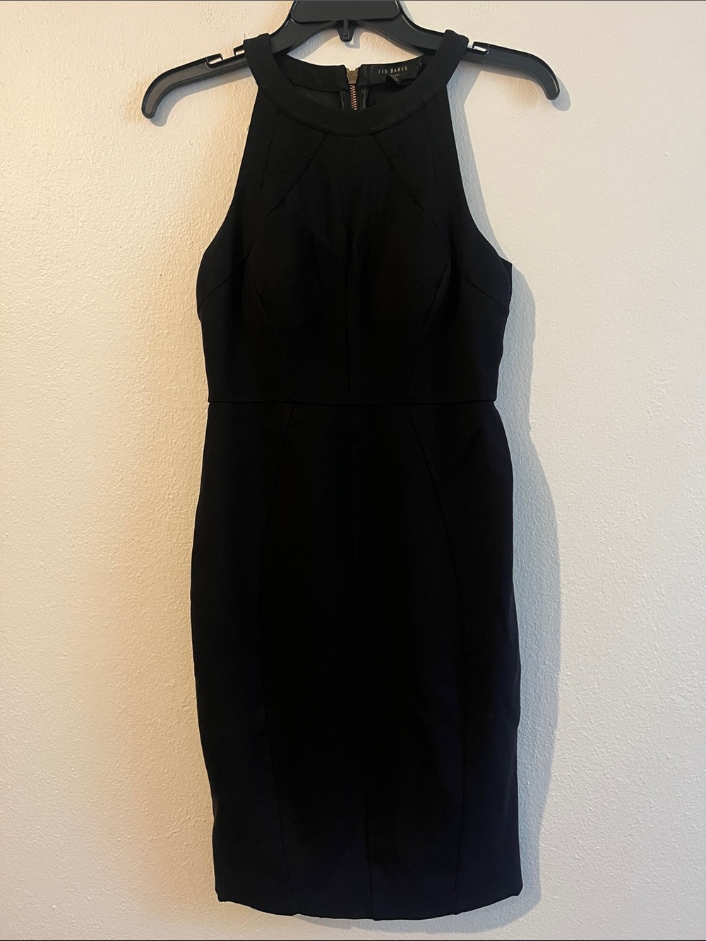 Ted Baker London Black Sleeveless Midi Sheath Dress Sexy Fun